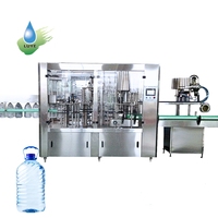 Machine compacte de remplissage d'eau 5L à bas prix, machine de remplissage de liquides 5000ml pour petite station d'eau