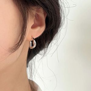Ruitai S925 Sterling <b>Silver</b> Geometric U-Shaped <b>Stud</b> Earrings For Women Everyday Wear Elegant Fashionable Fine Jewelry - Product Image 4