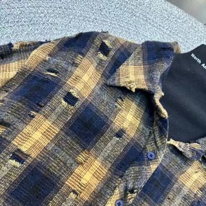 ZEYA Custom Ladies Plaid Shirts Baumwolle Distressed Design Winter Langarm Casual Damen Tops Weicher atmungsaktiver Stoff - Product Image 5