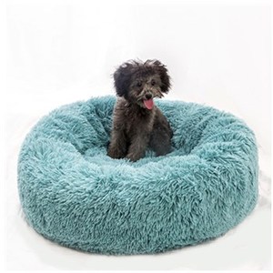 Faux Fur Comfortable Washable Soft Donut Pet <strong>Dog</strong> Cat <strong>Bed</strong> for Large <strong>Dog</strong> Warm Round Customized Calming Fluffy Plush Pet <strong>Dog</strong> <strong>Bed</strong> - Product Image 1