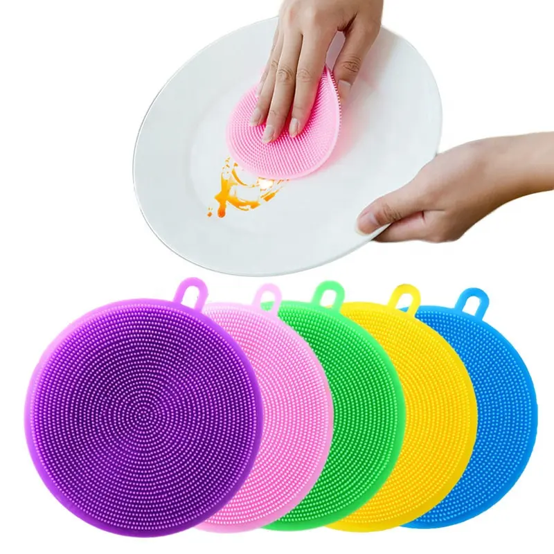Soft Magic Food Grade Kitchen Cleaning Dish Multifunction Scrubber Silicone Sponge