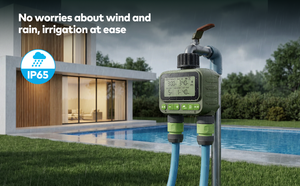Programmateur d'arrosage de jardin WD01, maison intelligente, écran LCD, irrigation programmable 4 zones, fonctionne avec des piles AA, utilisation en extérieur - Product Image 2