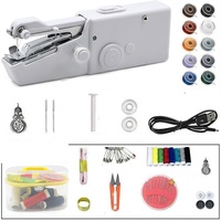 Mini machine à coudre électrique portable rapide et conviviale, robuste avec kit d'accessoires pour coudre