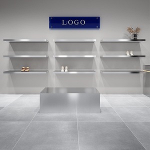 Estantes de Acero Inoxidable de Alta Gama para Colgar en la Pared: Ideales para Exhibición de Zapatos y Bolsos en Tiendas de <span class=keywords><strong>Ropa</strong></span> y Calzado - Product Image 2