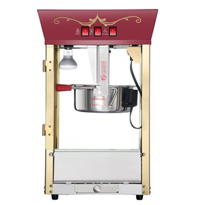 Máquina de Palomitas de Maíz para Cine, 8 Onzas, con Carrito - Tapa Roja 6091 - Product Image 1