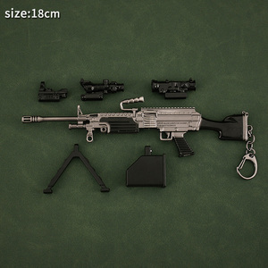 18cm thu nhỏ Súng mô hình đồ chơi súng mô hình M249 có thể tháo rời phạm vi Tạp Chí Kim loại đồ trang trí - Product Image 5