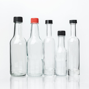 Botellas vacías de perfume de vidrio transparente de 100ml Ensalada de Chile aturdido 5oz 10oz Pimienta <span class=keywords><strong>Tabasco</strong></span> Salsa picante Tapa negra 3oz 5oz 8oz - Product Image 4