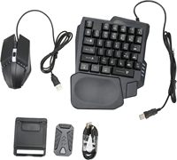 Yuou 4-in-1 Combo Konverter Keyboard dan Mouse Gaming Berkabel untuk Game PUBG Mobile di IOS & Android