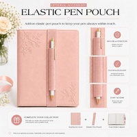 Housse de carnet en cuir Hongbo New A5 Plus pour carnets reliés, à disques ou à spirale, agendas, comme cadeau de bureau/entreprise/papeterie.