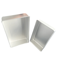 Plaques de cuisson rectangulaires en aluminium de qualité alimentaire – Durables, compatibles congélateur et micro-ondes, recyclables, idéales pour l'emballage de produits surgelés