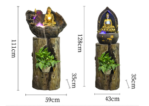 <span class=keywords><strong>Fontaine</strong></span> <span class=keywords><strong>d</strong></span>'eau en résine dorée de style sud-est asiatique avec statue de <span class=keywords><strong>Bouddha</strong></span>, <span class=keywords><strong>d</strong></span>écoration durable pour salon ou bureau - Product Image 6