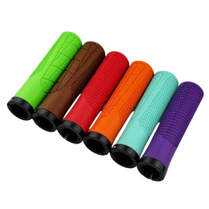 Poignées de guidon de vélo 22,2 mm en caoutchouc antidérapant pour VTT, avec verrouillage unilatéral - Product Image 3