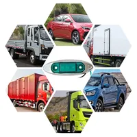 Feux de position latéraux universels à LED 1W, style Piranha, pour camions, remorques, bateaux, voitures, bus, 12V 24V, rouge ambre, indicateurs de direction