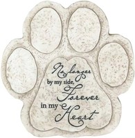 Pour toujours dans mon coeur Dog Paw Memory Garden Stone
