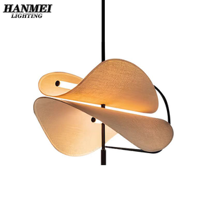 Lámpara Colgante de Tela de Estilo Chino Moderno para Sala de Estar, Hotel, Casa de Huéspedes, Restaurante, Forma Ovalada, Base E26, Habitaciones Privadas HM-MY-0520 - Product Image 1