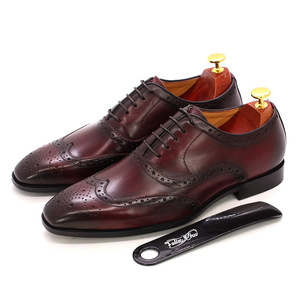 Zapatos de Cuero para Hombre con Punta en Pico, Estilo Británico, con Cordones Brillantes y Estilo Derby para Vestimenta Formal, Nuevo Estilo de Otoño - Product Image 6