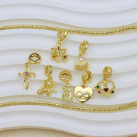 HD1030 Abalorios Colgantes Románticos de Dibujos Animados, con Diseños de Niño, Niña, Sol, Corazón y Amor, para Pulseras de Cadena de Serpiente y Creación de Joyas DIY