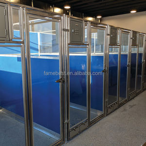 Veterinaire <span class=keywords><strong>Extreme</strong></span> Kennelstangdeur Roestvrijstalen Dierenhondenkennel En Runt Hondenkennelkooi - Product Image 1