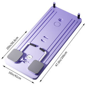 Ensemble de planche de Pilates anti-dérapant Portable Durable pour femmes réformateur pliable multifonctionnel pour roues à roulettes Ab pour une utilisation à domicile - Product Image 2