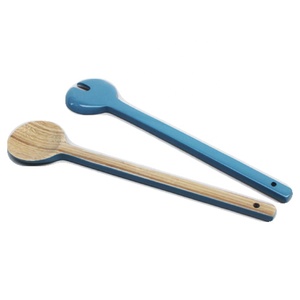 Ensemble de cuillères et fourchettes à salade en bambou Outils à salade écologiques - Product Image 3