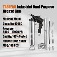 Pistola de Grasa Neumática Profesional de Alta Presión, Herramienta Lubricadora Manual 2 en 1 para Automóviles, Camiones y Maquinaria