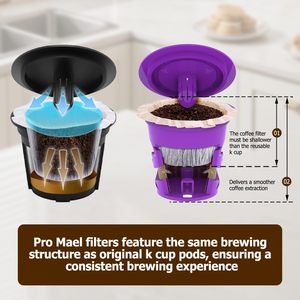 Filtres à café jetables Kaike, 300 pièces, papier naturel, remplacement pour machine à café à dosettes réutilisables, usage domestique et professionnel - Product Image 3