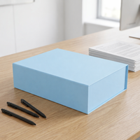 Faltbare Magnetische Flache Geschenkbox aus Karton mit Griff und Individuellem Logo für Kleidung, Schuhe, Bekleidung, Einzelhandel und Geschenkverpackungen