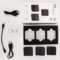 Hot Dual SX9 2.4g Sans Fil Mini Lavalier Microphone SX 9 Mic Interview Microfone Microfono pour Téléphone Mobile Type c 3.5