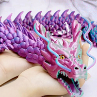 Figurines d'animaux articulées et flexibles en forme d'yeux de dragon imprimées en 3D, en matériau EVA, version Q, jouet anti-stress pour TDAH