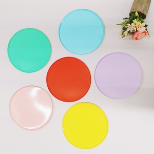 DAMAI Special Shaped Colorful 9inch Birthday Party <b>Tableware</b> Plain Colour <b>Disposable</b> Party Paper Plate - Product Image 1