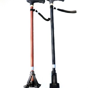 Bastón telescópico de aleación de aluminio antideslizante, plegable, para senderismo al aire libre, para personas mayores. - Product Image 1