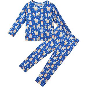 Ensemble de pyjama pour enfants BambooBud, haut à manches longues avec pantalon, vêtements de nuit en viscose de bambou doux, 2-7 ans, unisexe, vêtements décontractés pour enfants - Product Image 1