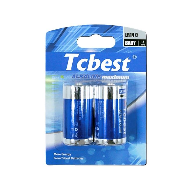 High-Capacity LR14 C Size 1.5V Alkaline Battery for Flashlights/Toys/Radios