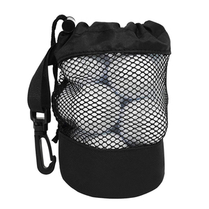 Sacs de golf personnalisés en maille de nylon avec cordon de serrage Accessoire de rangement de balles portable et durable avec <span class=keywords><strong>pochette</strong></span> pour accessoires de balles - Product Image 2