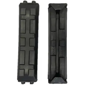 Custom 500mm Imported Raw Rubber Track Pads Shoes For All Model Of Excavator Bulldozers Excavator Track Shoe Pad