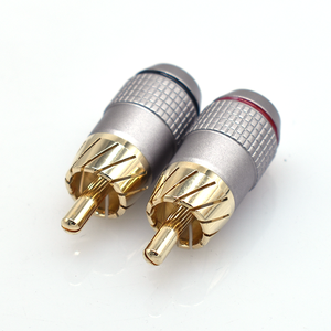 Adaptateur RCA mâle en cuivre pur plaqué or, <span class=keywords><strong>type</strong></span> à souder, personnalisable OEM, <span class=keywords><strong>3A</strong></span> 12V, vente en gros - Product Image 5