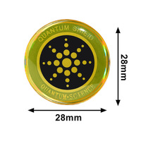 Patch anti-radiation tournesol pour téléphones portables et ordinateurs, bouclier EMR en tissu dentelle, autocollant de protection pour téléphone portable or et argent