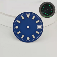 Nuovo Arrivo Cassa Orologio 28.5mm in Acciaio Inossidabile Leggera Impermeabile con Quadrante Opaco Verde Luminoso Parti Mod Meccaniche