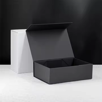 Boîtes cadeaux magnétiques pliables en carton biodégradable avec impression personnalisée à l'encre de soja, pour cadeaux de graduation, d'anniversaire, de mariage, et rangement