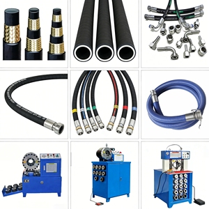 Manguera Hidráulica R1 con Trenzado de Alambre Simple, Estándar SAE 100 R1AT, Manguera Flexible de Goma para Plataformas de Perforación de Cimentaciones, Fabricante OEM - Product Image 6