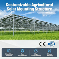 Système d'installation solaire agricole en usine, support de montage au sol Agri-PV, structure de montage photovoltaïque à double usage pour ferme solaire