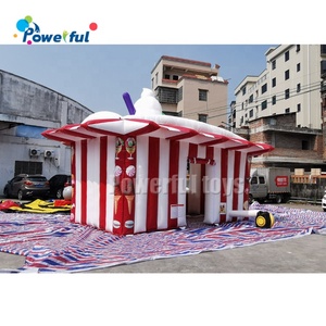 Xách tay Big <span class=keywords><strong>Ice</strong></span> <span class=keywords><strong>Cream</strong></span> <span class=keywords><strong>Inflatable</strong></span> kiosk thanh PVC <span class=keywords><strong>Inflatable</strong></span> gian hàng thực phẩm - Product Image 4