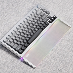 2024 acrylique givré repose-main 33CM <span class=keywords><strong>clavier</strong></span> en alliage d'aluminium repose-poignet <span class=keywords><strong>ergonomique</strong></span> <span class=keywords><strong>support</strong></span> de poignet 60% 70% <span class=keywords><strong>clavier</strong></span> - Product Image 4