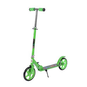 Urban Foldable Two-Wheeled Kick Scooter for Adults with Adjustable Height and Seat PU <b>Plastic</b> <b>Wheels</b> - Product Image 1