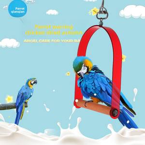 Acryl Vogel Speelgoed Stand Droom Boog Kauwen Schommel Speelgoed Voor Papegaaien Tortelduifjes Valkparkiet Sunbirds-Duurzaam Milieuvriendelijk - Product Image 3