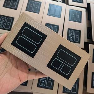 Hotel Room Power Saving Custom OEM 10A 2-Gang PC Panel Smart <b>Touch</b> Wall <b>Switch</b> IP27 - Product Image 5