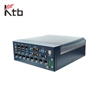 Ordenador Industrial Integrado Sin Ventilador KTB-7700 Personalizado con 10 Puertos COM, 8 Puertos Seriales RS485 a Través de Interfaz RJ45, Ordenador Industrial IPC