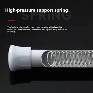 <span class=keywords><strong>Tringle</strong></span> Métallique Télescopique <span class=keywords><strong>Sans</strong></span> <span class=keywords><strong>Perçage</strong></span>, Style Moderne, Accessoire Facile pour Étendoir, Porte, Rideau Romain, Rideau de Douche, Voilage de Porte - Product Image 3