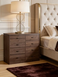 Cassettiera Grande con Ampio Spazio di Archiviazione, Facile da Montare, Cassetti con Maniglie Nere, Mobile Moderno a 6 Cassetti per Soggiorno, Casa, Bar, Stile Rustico Convertibile - Product Image 3