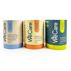 कस्टम खाद्य शिल्प पैकेजिंग कार्बनिक सीरम विटामिन सी पूरक पाउडर कार्डबोर्ड पेपर ट्यूब - Product Image 1